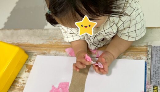 制作あそびで春を満喫！こいのぼり＆さくらの木【高津区：花の美保育室】